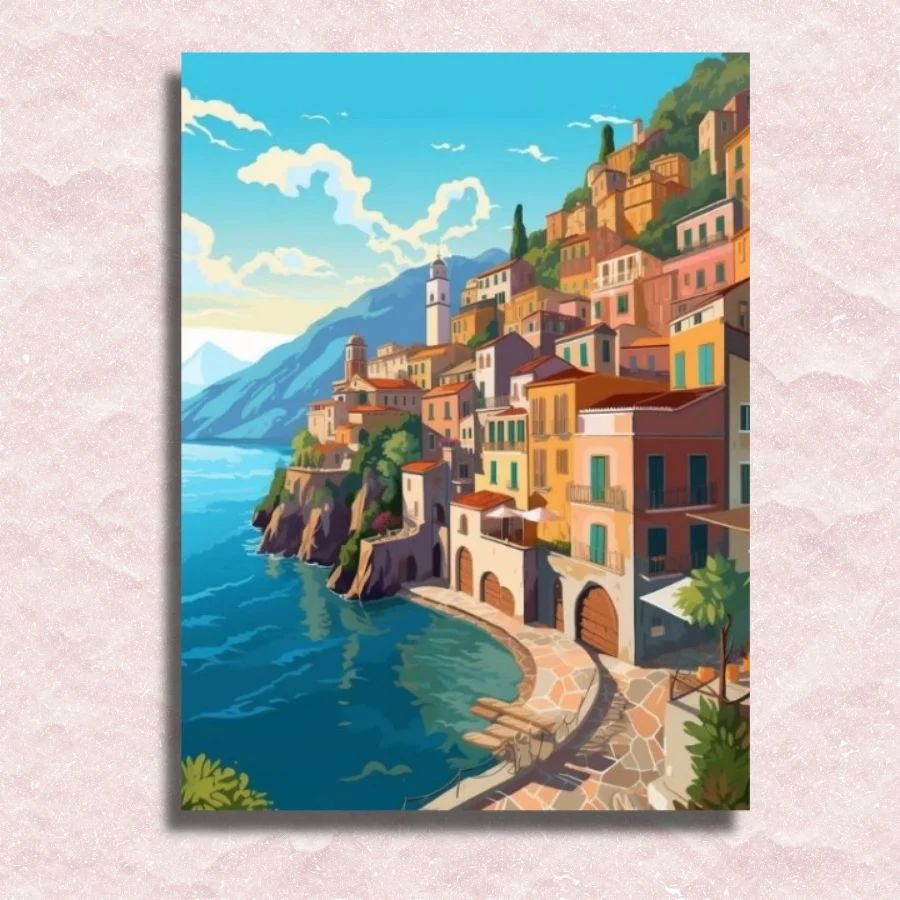 Amalfi Coast Italy - Paint by Numbers