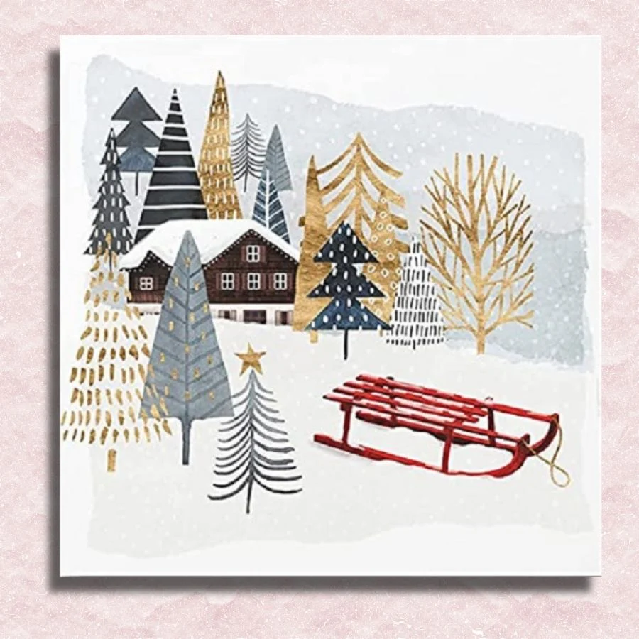 Easy Painting Winter Country