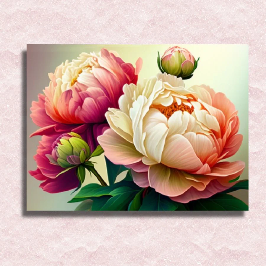 Flowers Red Variations - Paint by Numbers