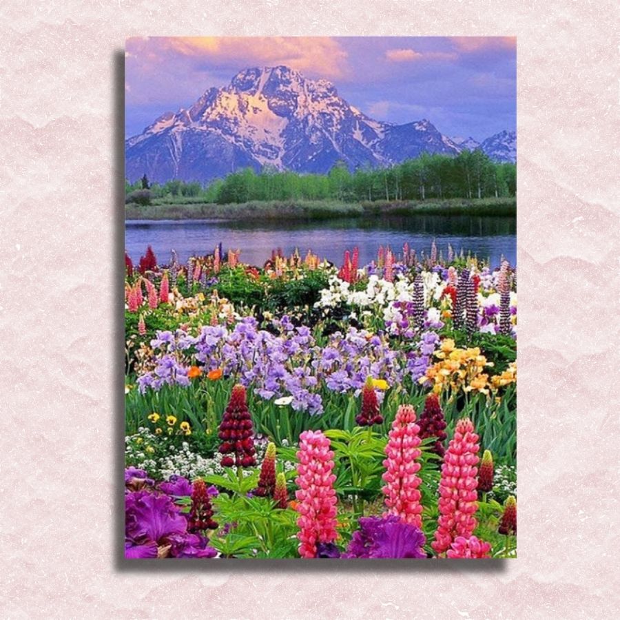 Flowery Landscape - Paint by Numbers Kit