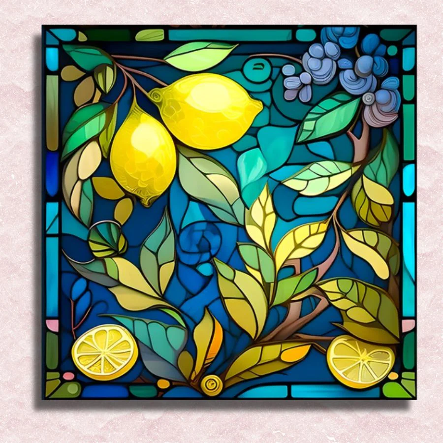 Lemon Stained Glass Art