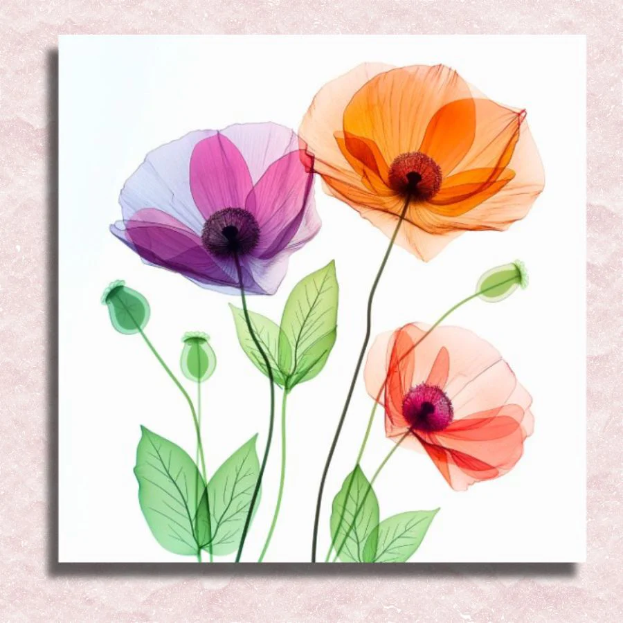 Mini Colorful Poppies