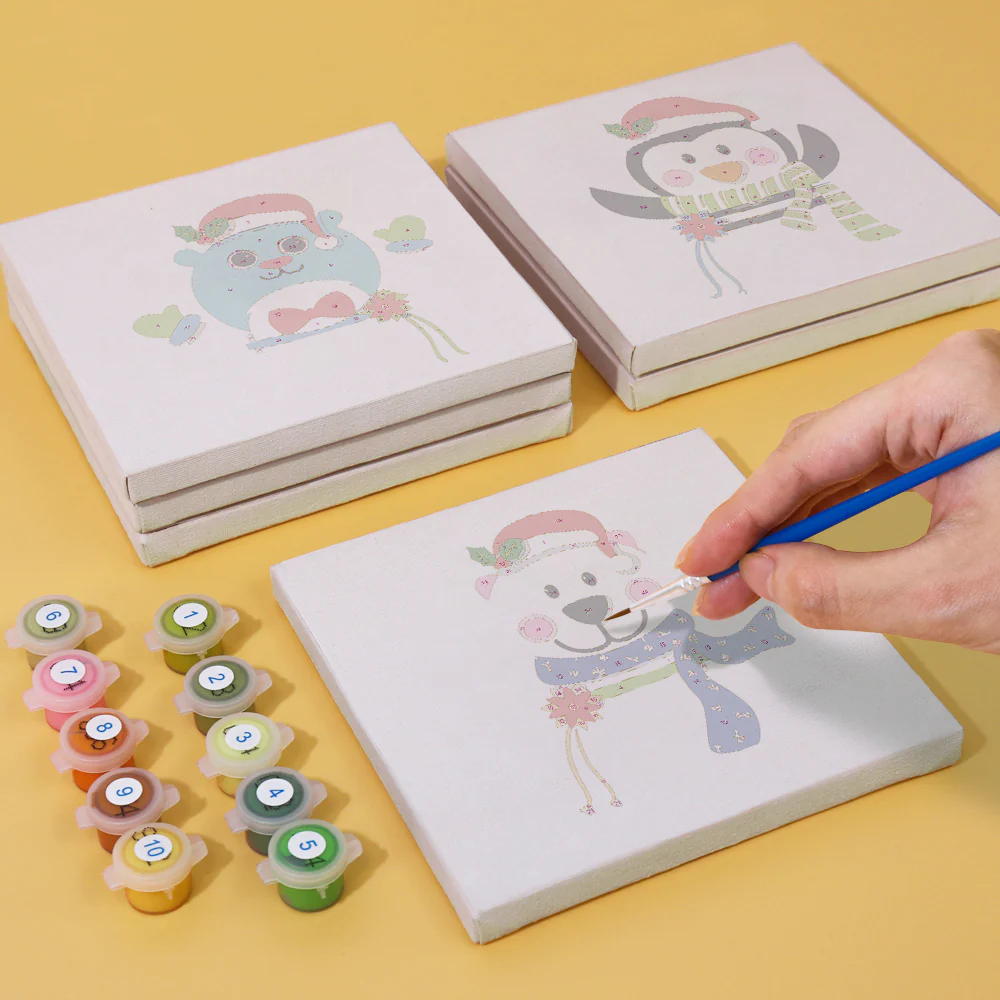 Mini Merry Friends 9 Pack Paint by Numbers - Image 2