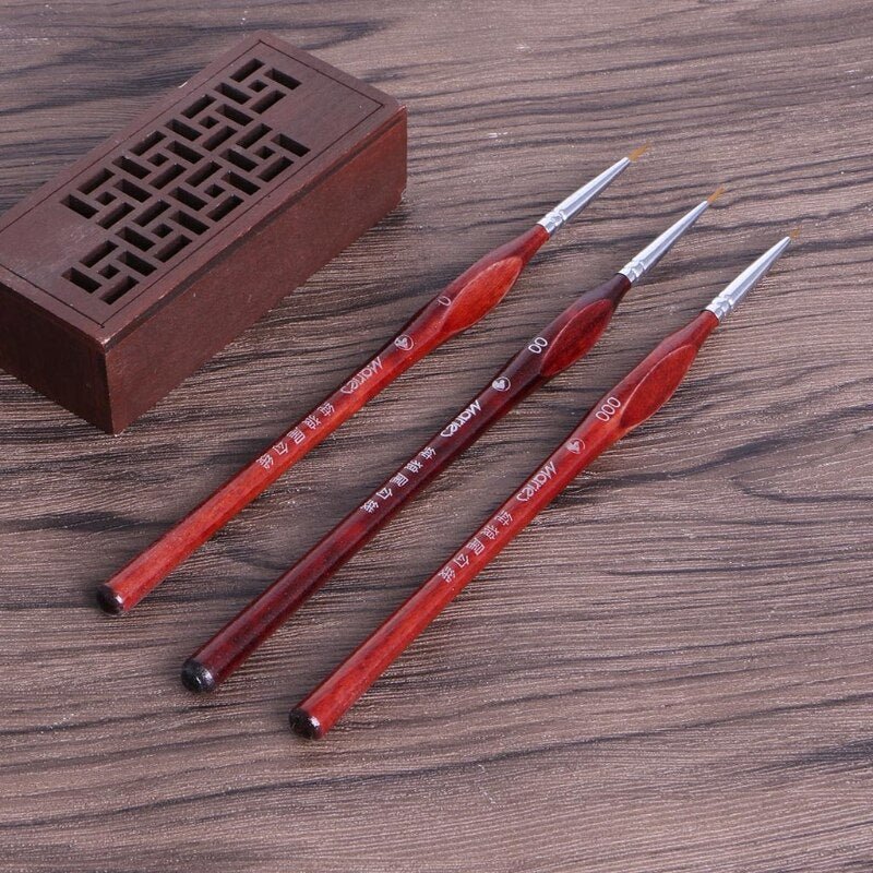 Miniature Detailing Brush Set 3 pcs - Image 3