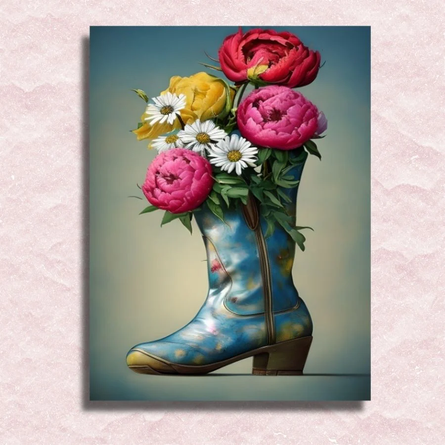 My Vintage Boot is Blooming