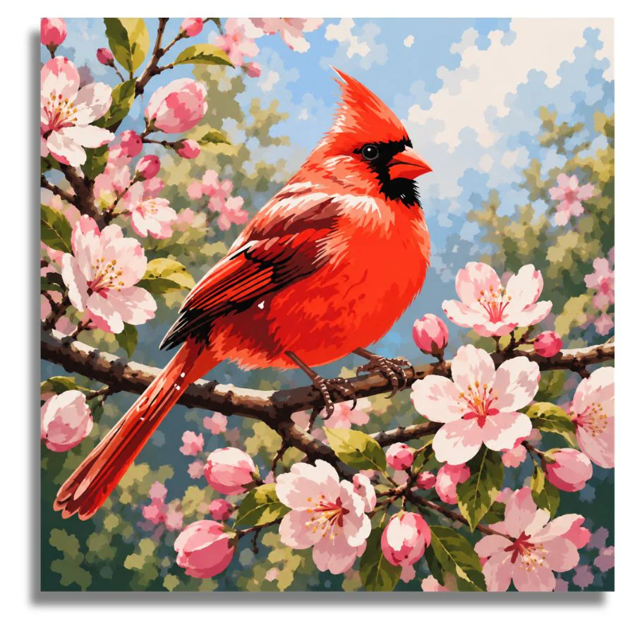 Red Cardinal Songbird