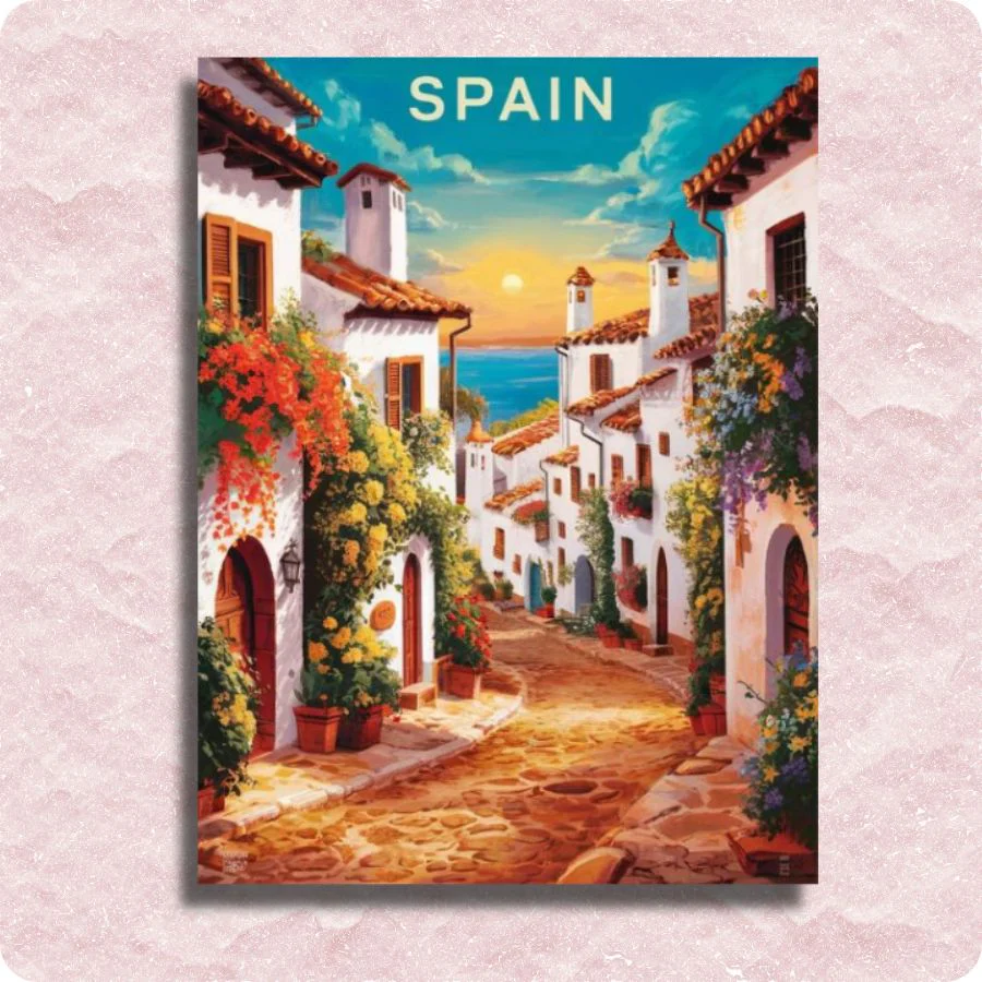 Spain Poster Paint by Numbers