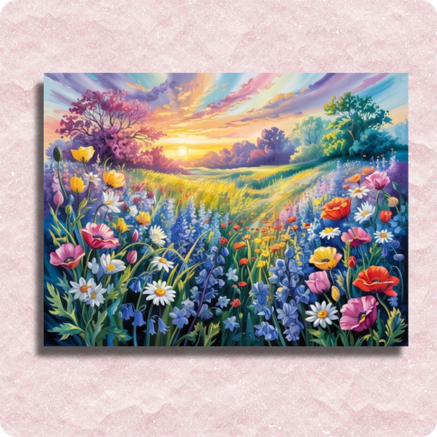 Sunrise Among Flowers