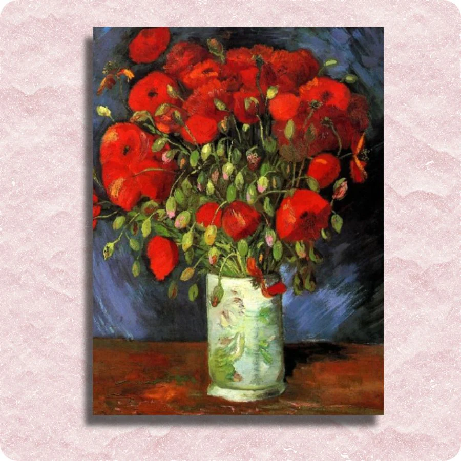 Van Gogh - Vase with Red Poppies 1886
