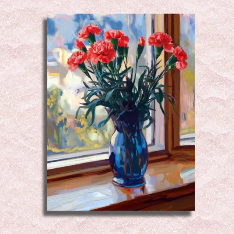 Vase of Carnations