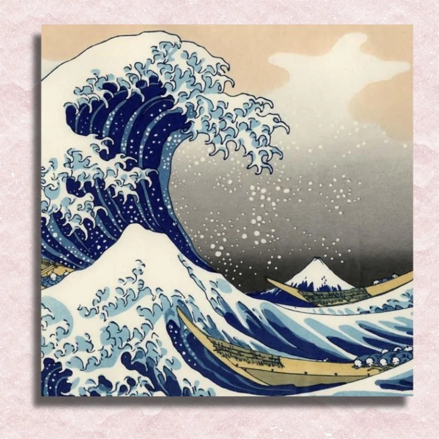 The Great Wave off Kanagawa Paint by Numbers Kit