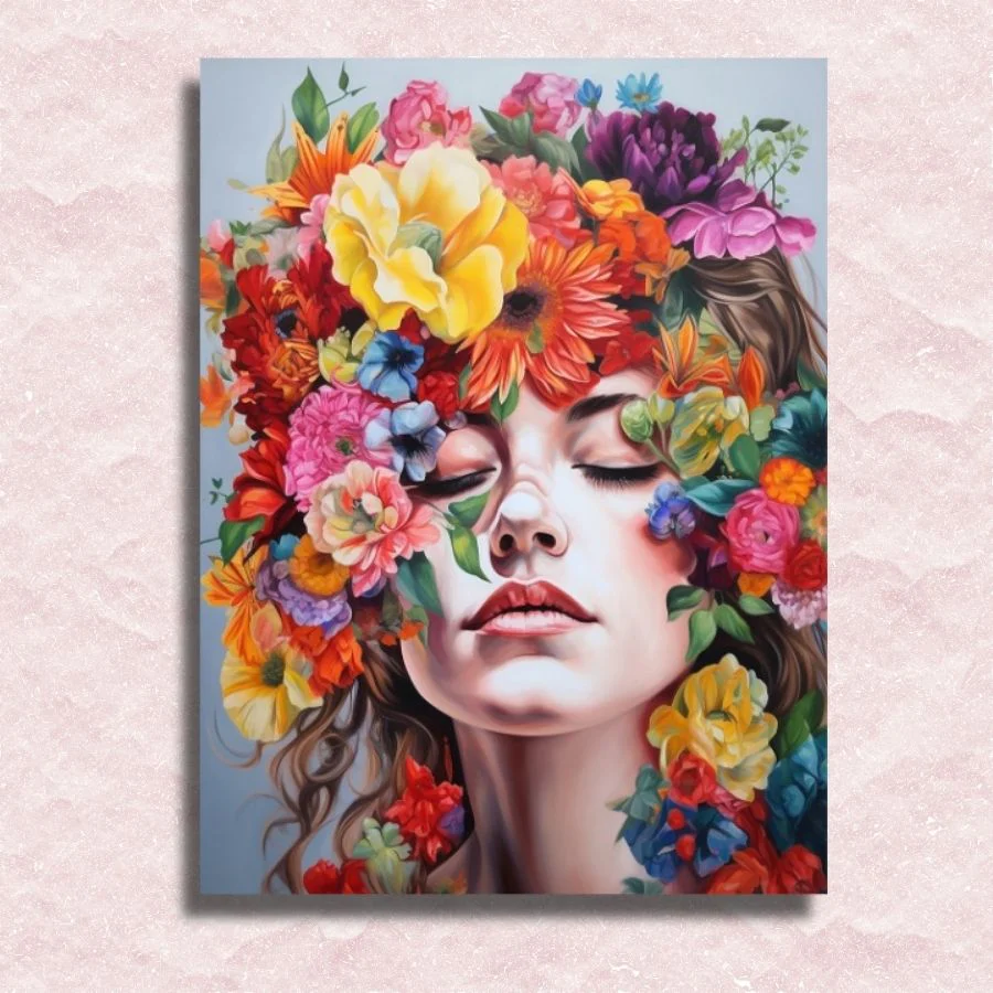 Woman Blinded by Flowers